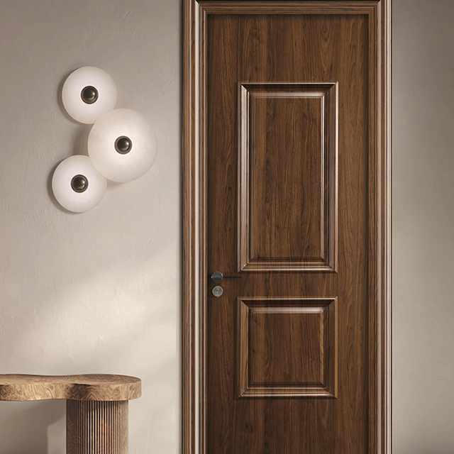 豪华防火木塑皮门