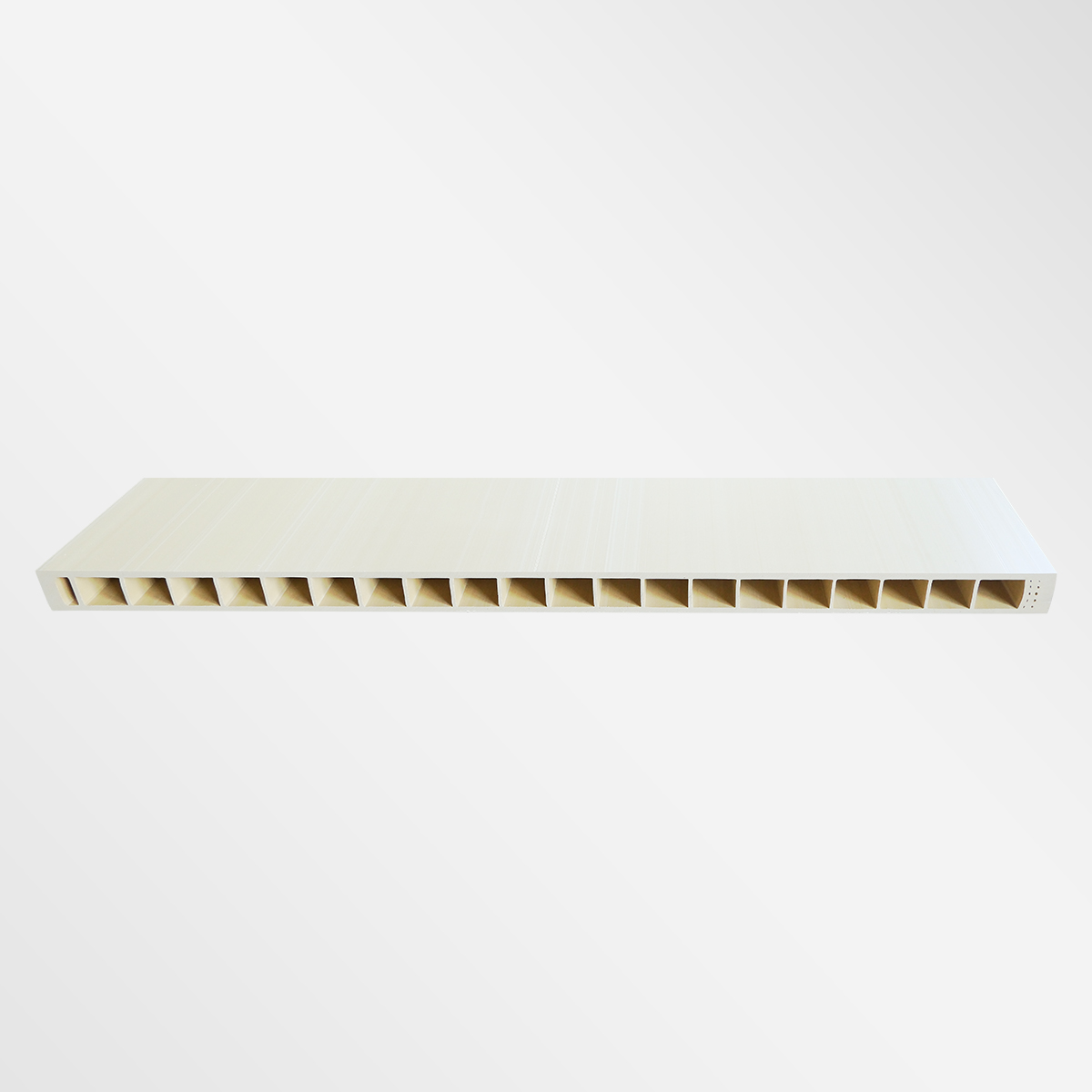 未完成的 40 毫米厚度挤压砂光木塑中空门板